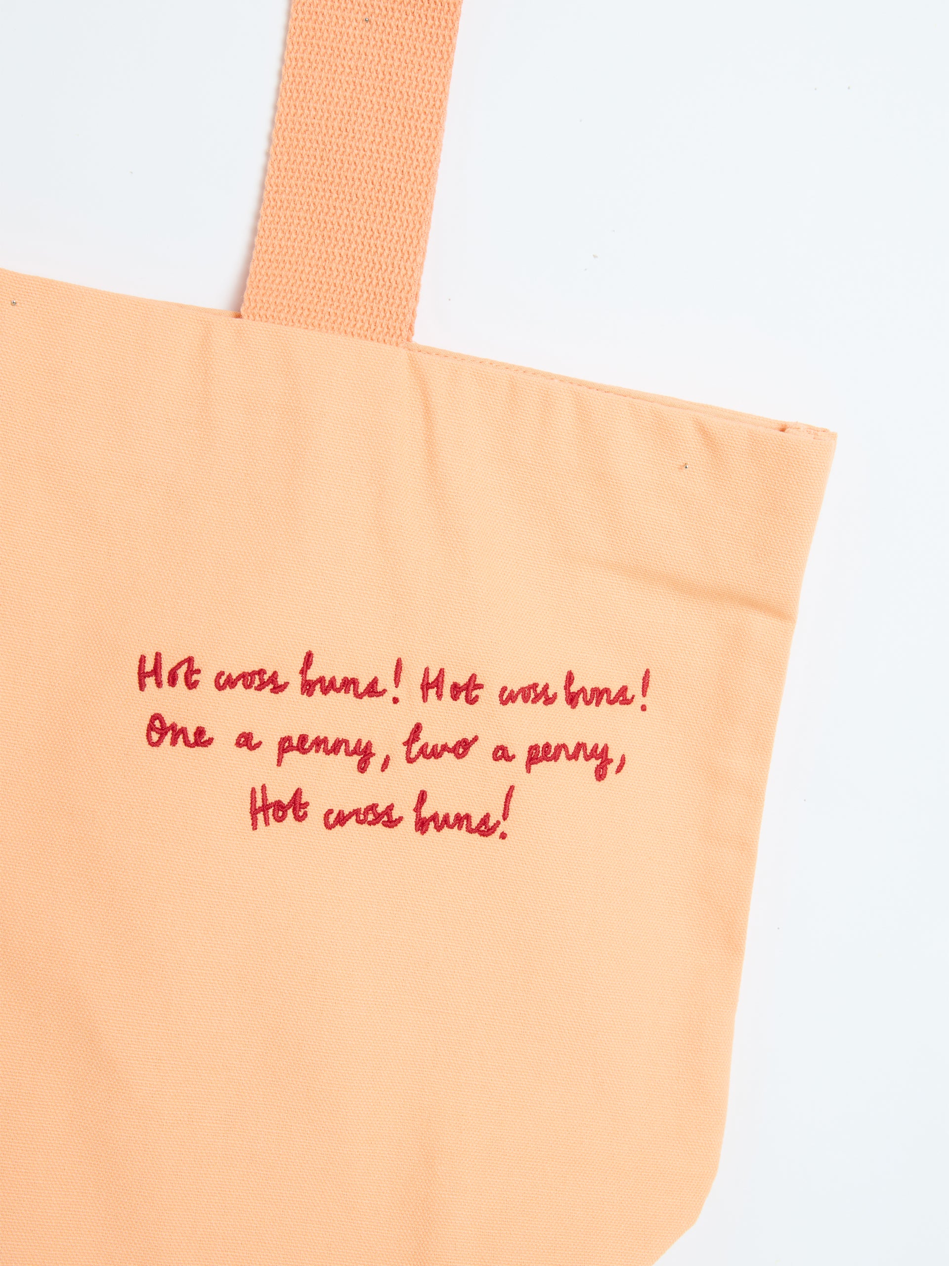 Nationwide Peach Hot Cross Bun Tote Bag - Image 3